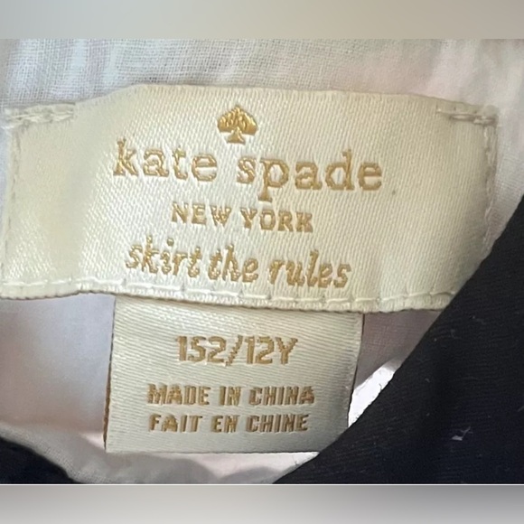 2 Kate Spade New York Dresses Girls 12Y Red and White Flower Design And Lipstick - Picture 6 of 6